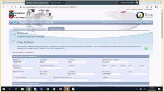 Captura del vídeo Presentación en el Registro Electrónico General del Gobierno de Cantabria (REG)